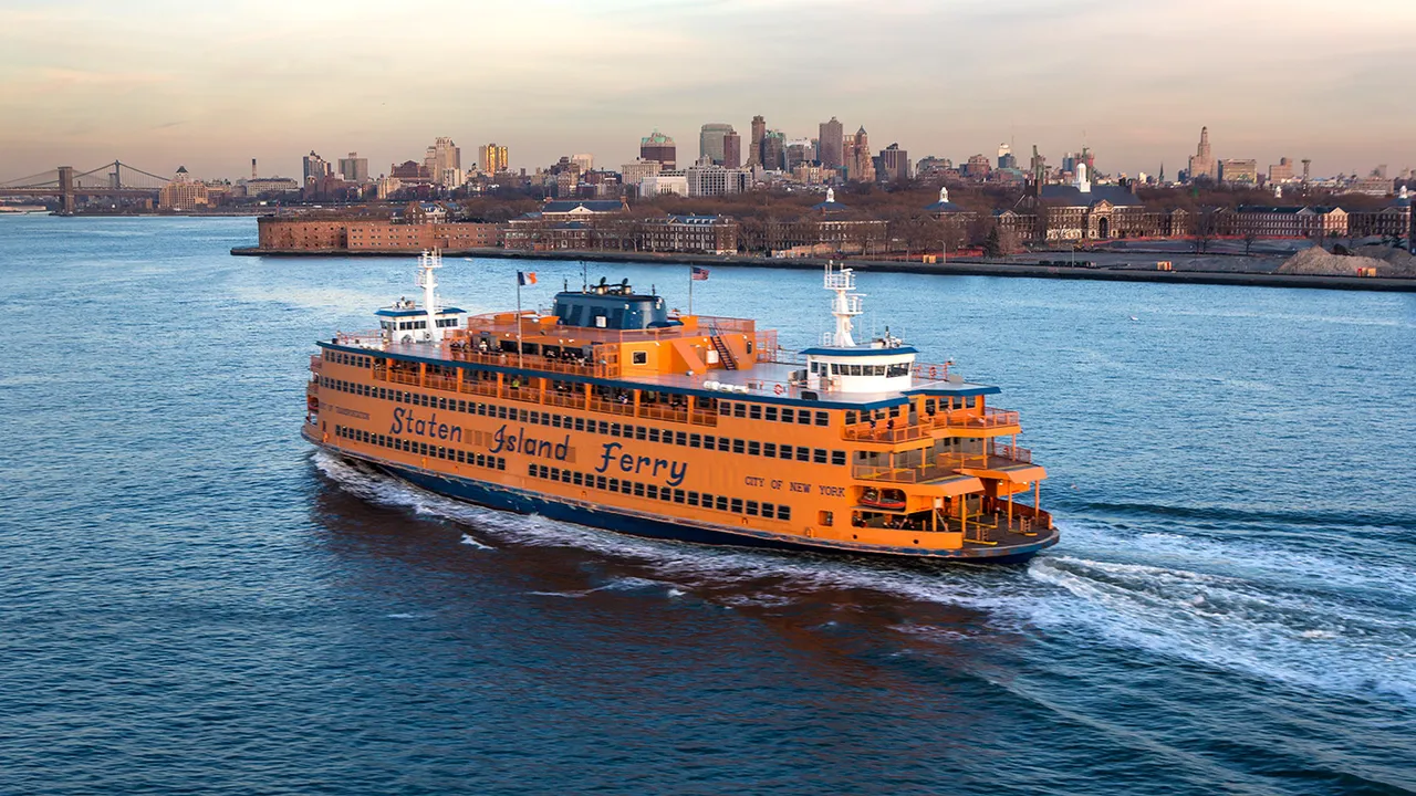 Staten Island Ferry with Manhattan skyline